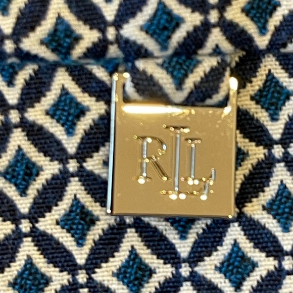 Ralph Lauren Classic Feminine Business Casual Blue Patterned Trousers size14 - Picture 4 of 5